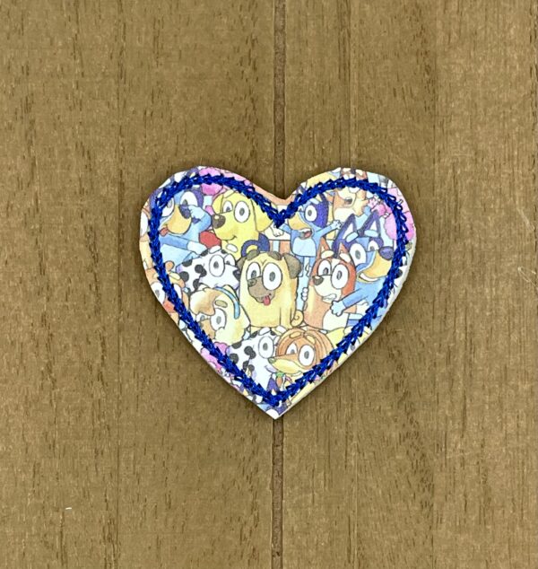 Blue Dog and Friends Heart