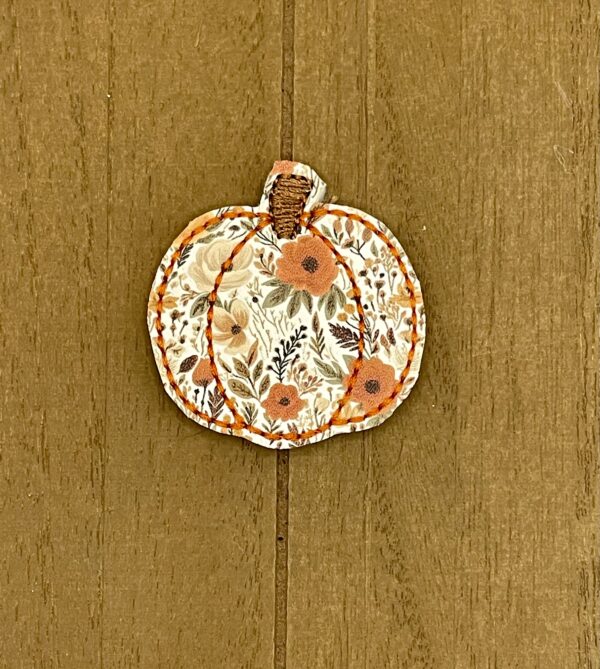 Autumn Floral Print Pumpkin