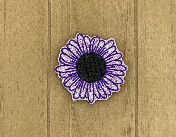 Purple Glitter Flower